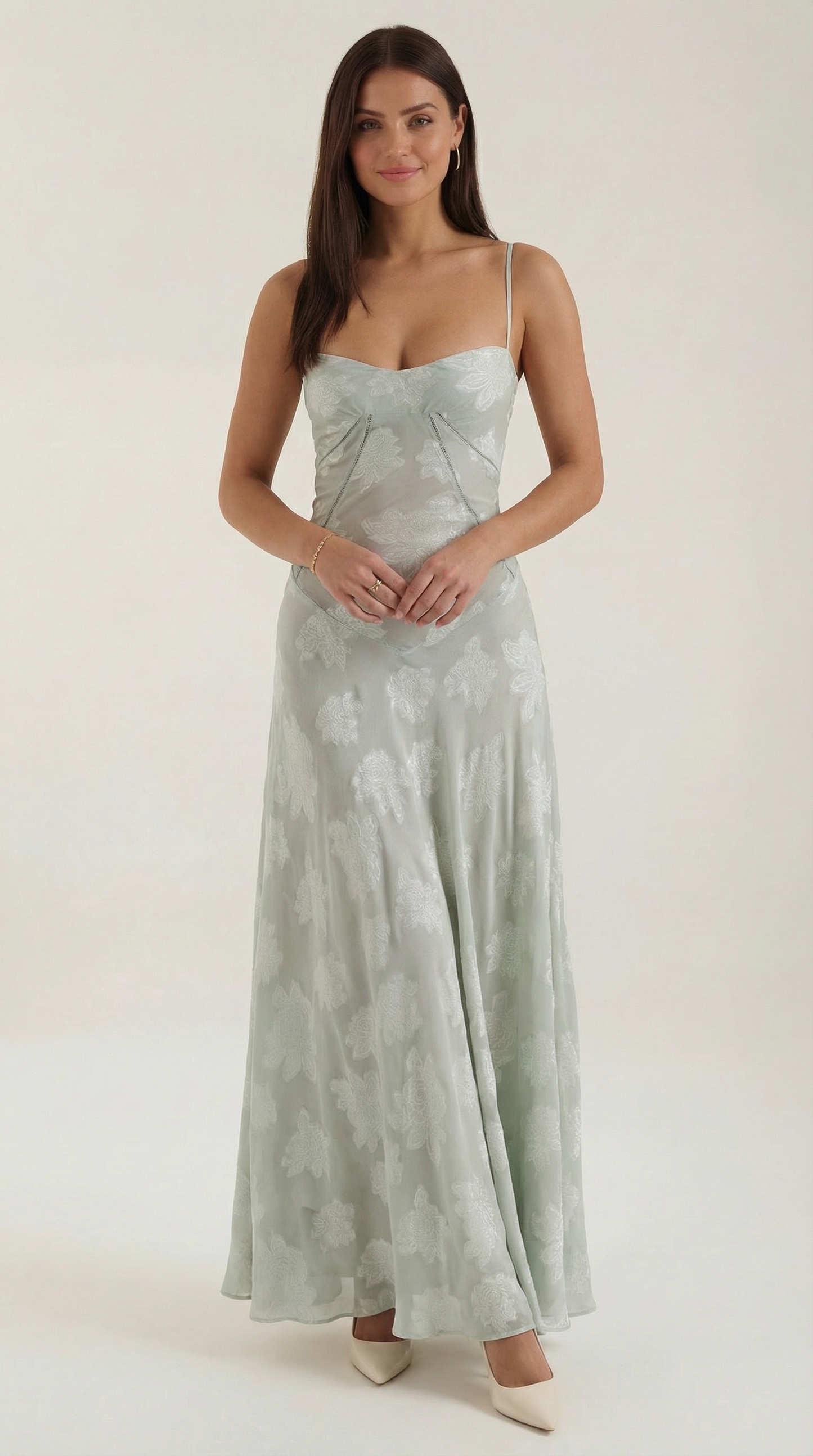 Lace Maxi Dress for Women - Elegant Floral Design - Perfect for Formal Events and Special Occasions - Image 16