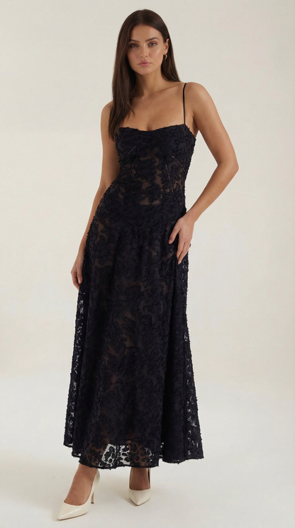 Lace Maxi Dress for Women - Elegant Floral Design - Perfect for Formal Events and Special Occasions - Image 21
