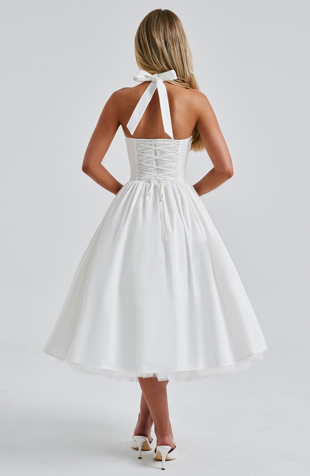Wedding Guest Midi Dress - Elegant Esplendor Design in Soft Fabric for Formal Events - Image 3