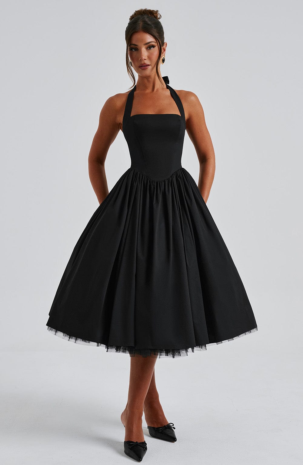 Wedding Guest Midi Dress - Elegant Esplendor Design in Soft Fabric for Formal Events - Image 4