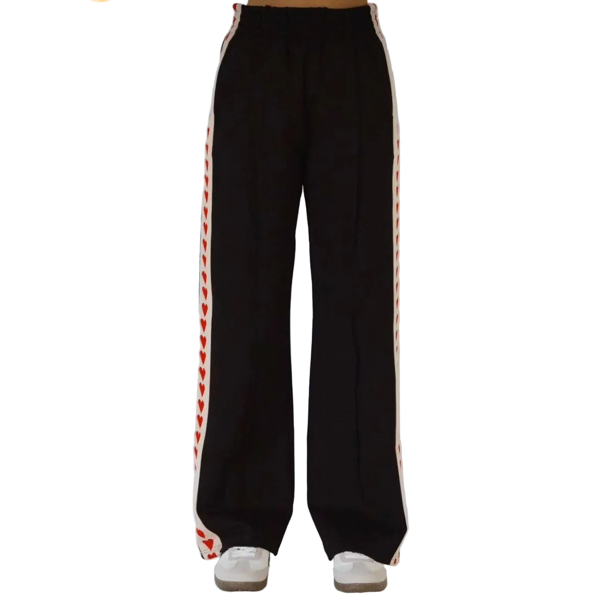 WHOLE LOT A LOVE TRACK PANT -BLACK