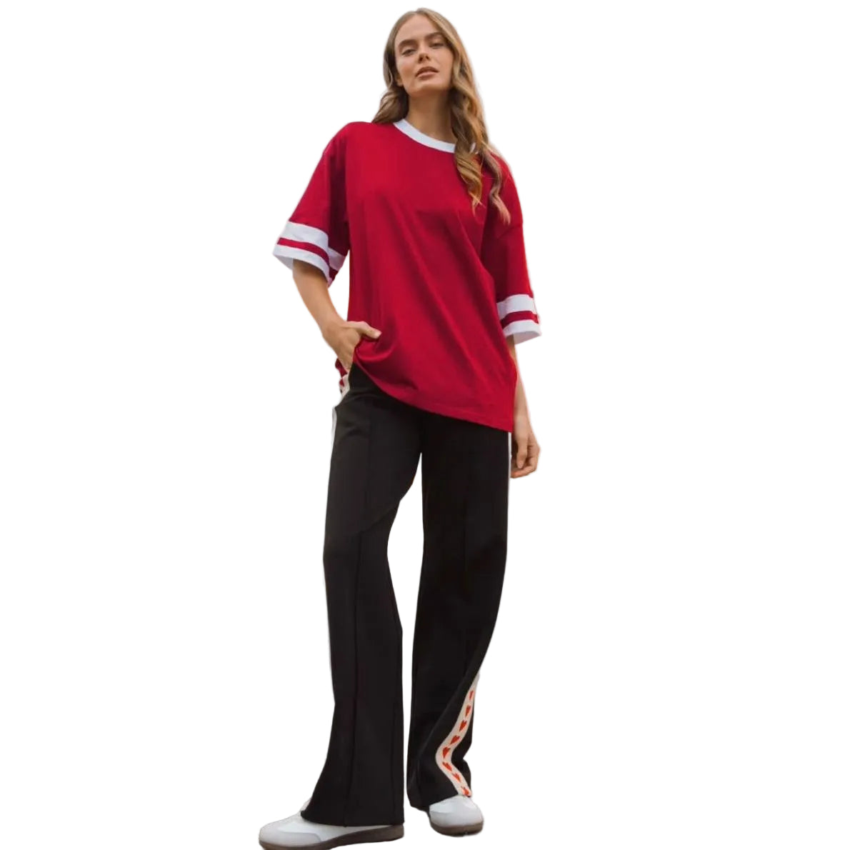 WHOLE LOT A LOVE TRACK PANT -BLACK - Image 2
