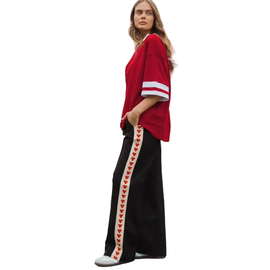 WHOLE LOT A LOVE TRACK PANT -BLACK - Image 3