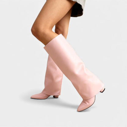 Knee-High Leather Boots for Women with Sleeves – Stylish Footwear for Everyday Wear and Special Occasions - Image 4