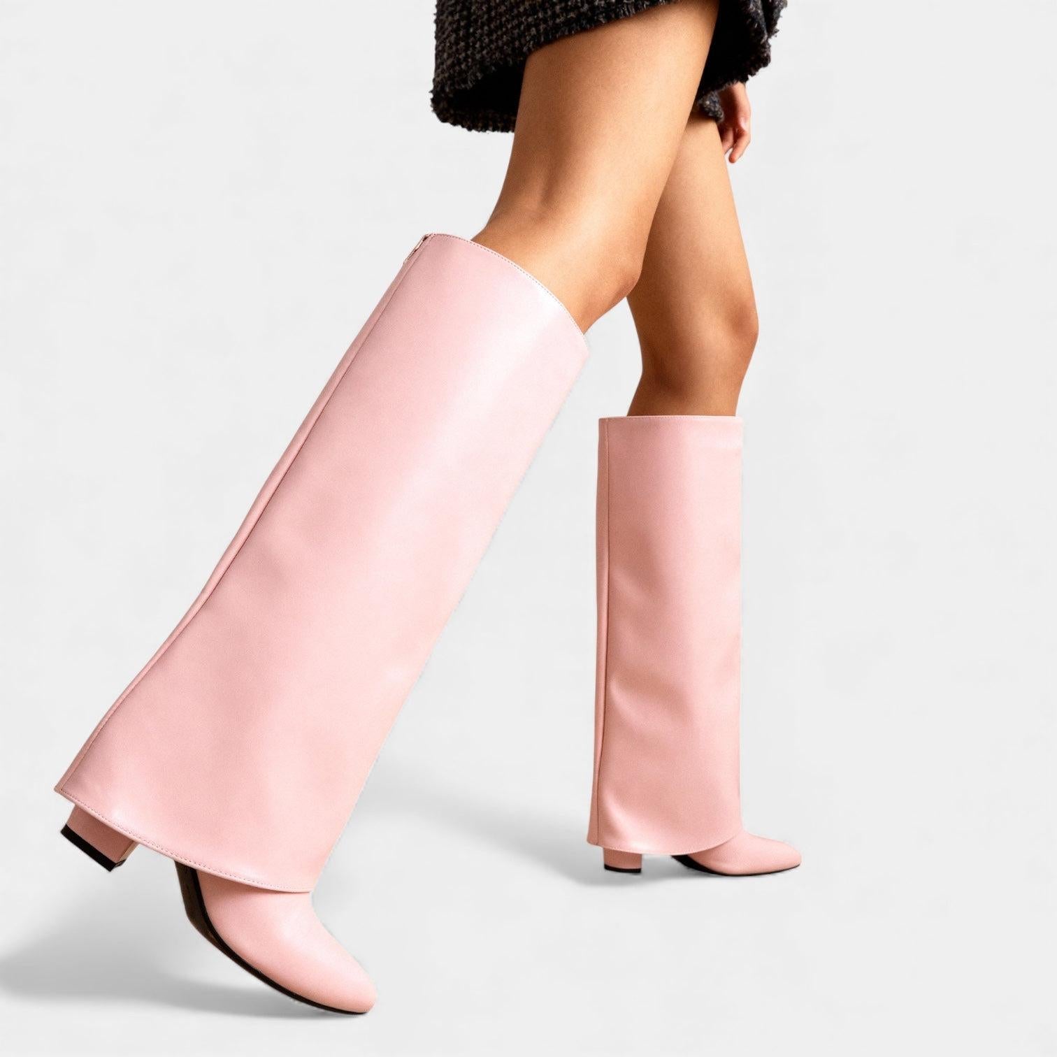 Knee-High Leather Boots for Women with Sleeves – Stylish Footwear for Everyday Wear and Special Occasions - Image 5