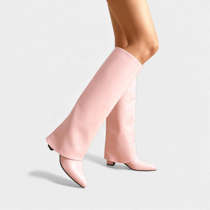Knee-High Leather Boots for Women with Sleeves – Stylish Footwear for Everyday Wear and Special Occasions - Image 6