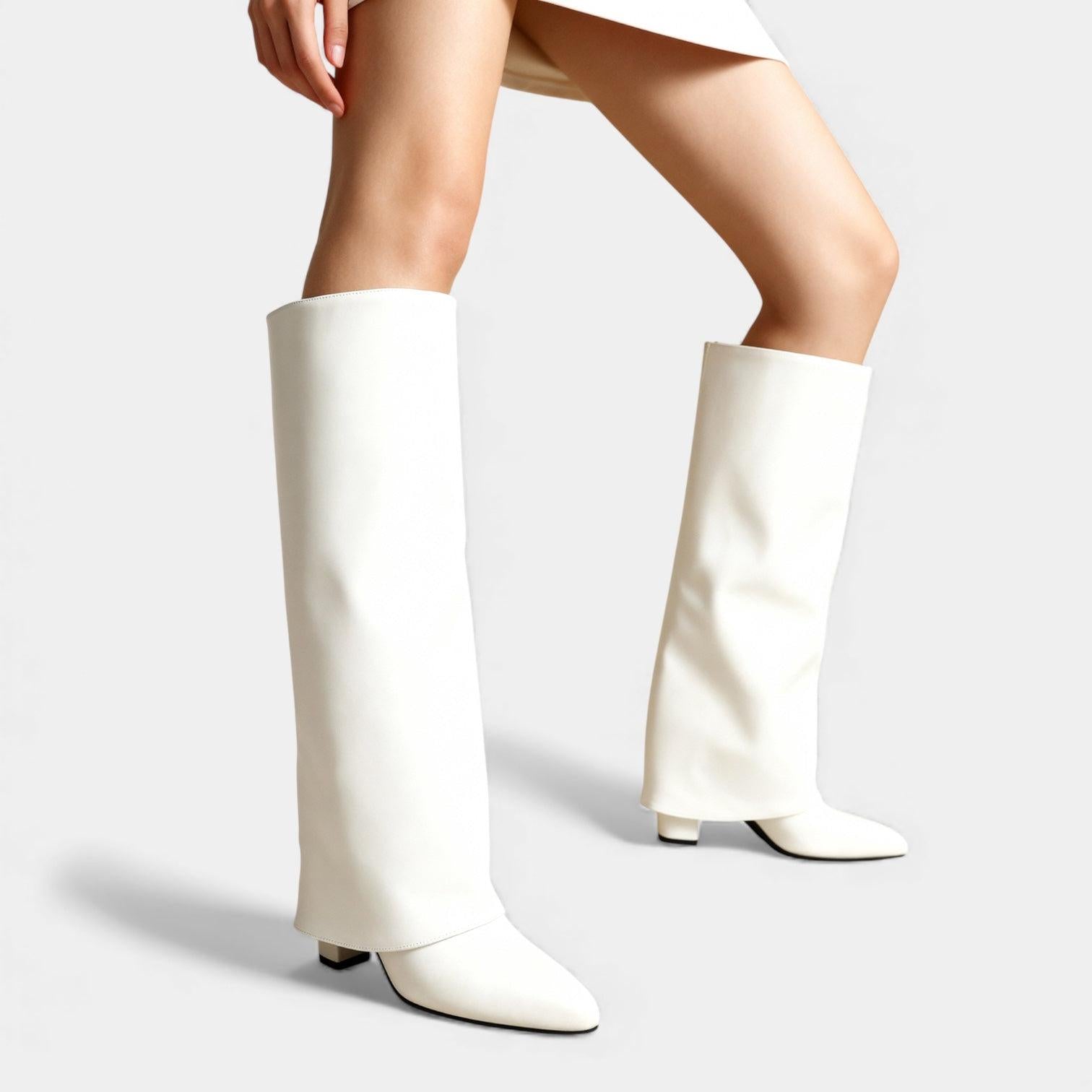 Knee-High Leather Boots for Women with Sleeves – Stylish Footwear for Everyday Wear and Special Occasions - Image 8