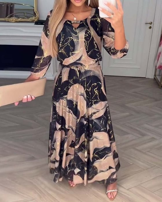 Chavelle | Printed Chiffon Dress - Image 2