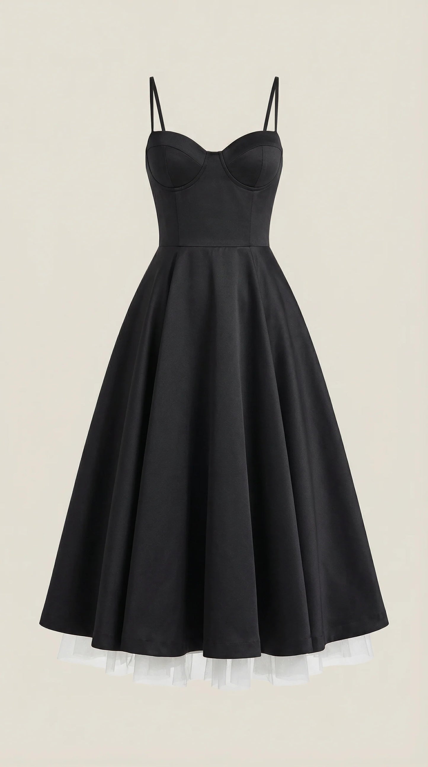 Women's Midi Dress | Sweetheart Neck Fit And Flare Bridal Shower Wear