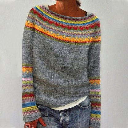 Dorothea | Women's Crew Neck Knit Sweater for Everyday Wear