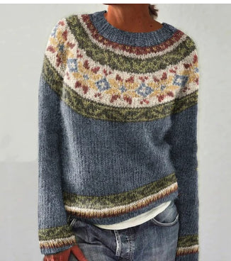 Dorothea | Women's Crew Neck Knit Sweater for Everyday Wear - Image 2