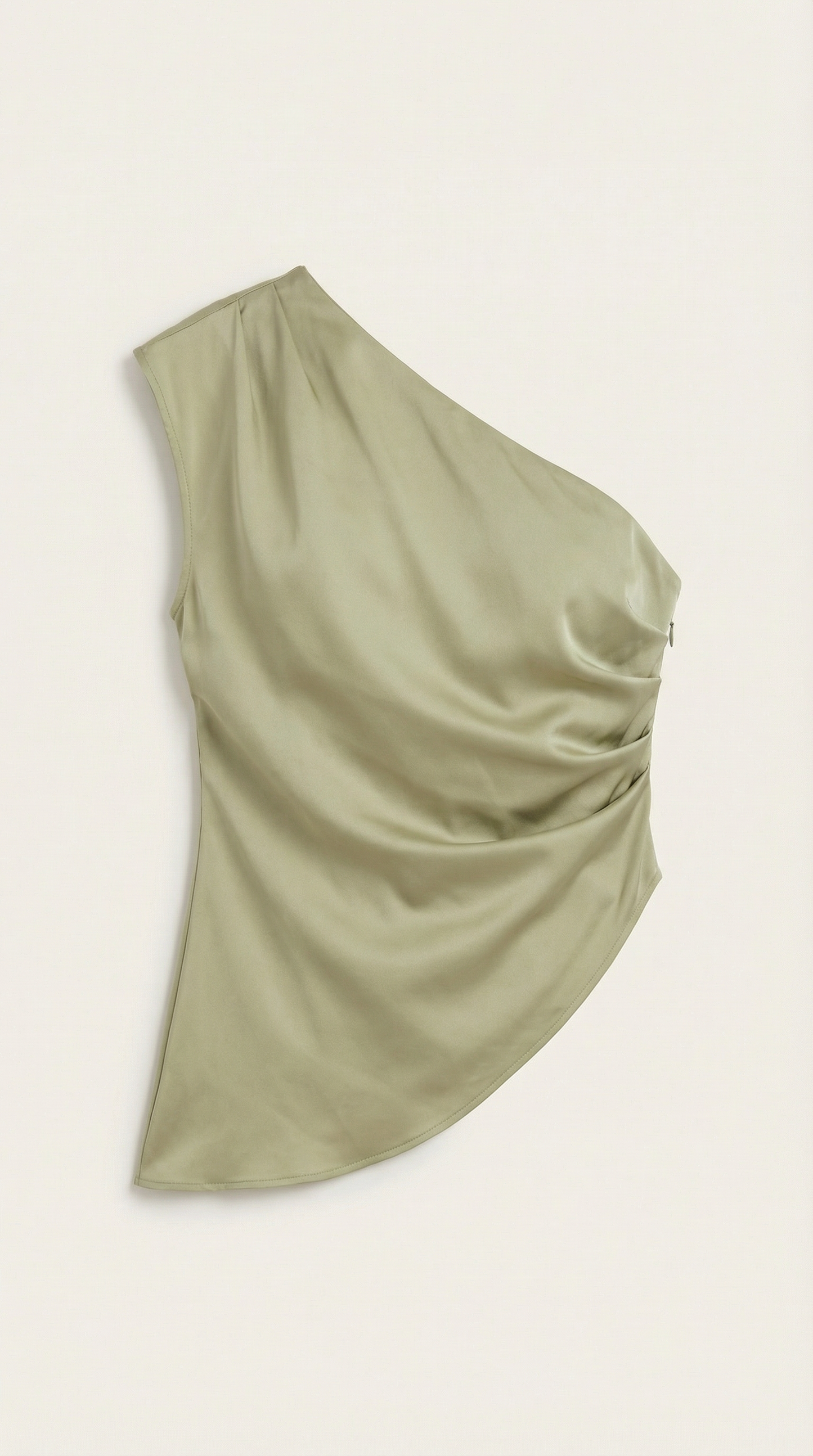 One-Shoulder Sleeveless Top - Lightweight Fabric - Casual Wear - Perfect for Summer Outings - Image 5