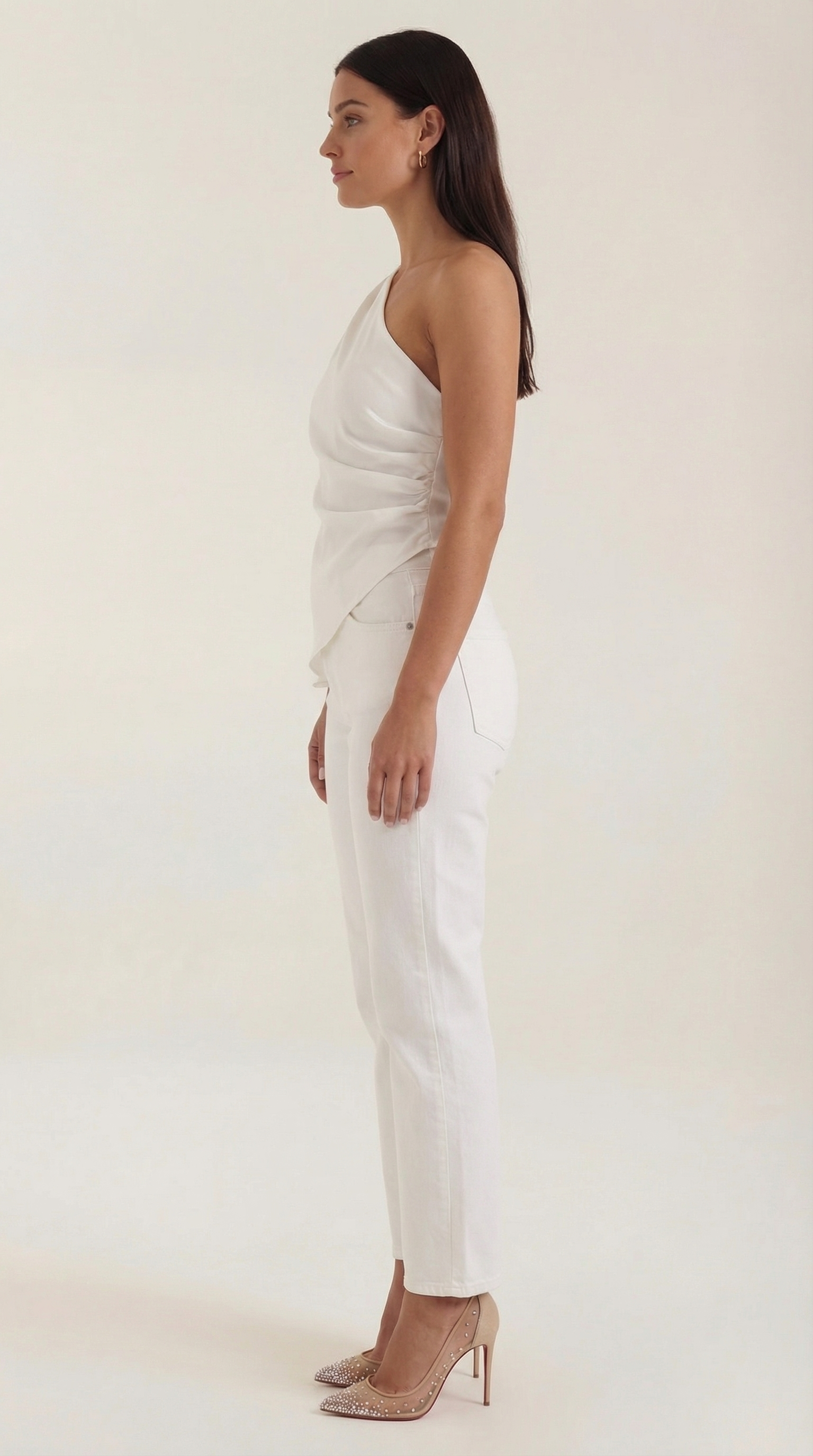 One-Shoulder Sleeveless Top - Lightweight Fabric - Casual Wear - Perfect for Summer Outings - Image 12