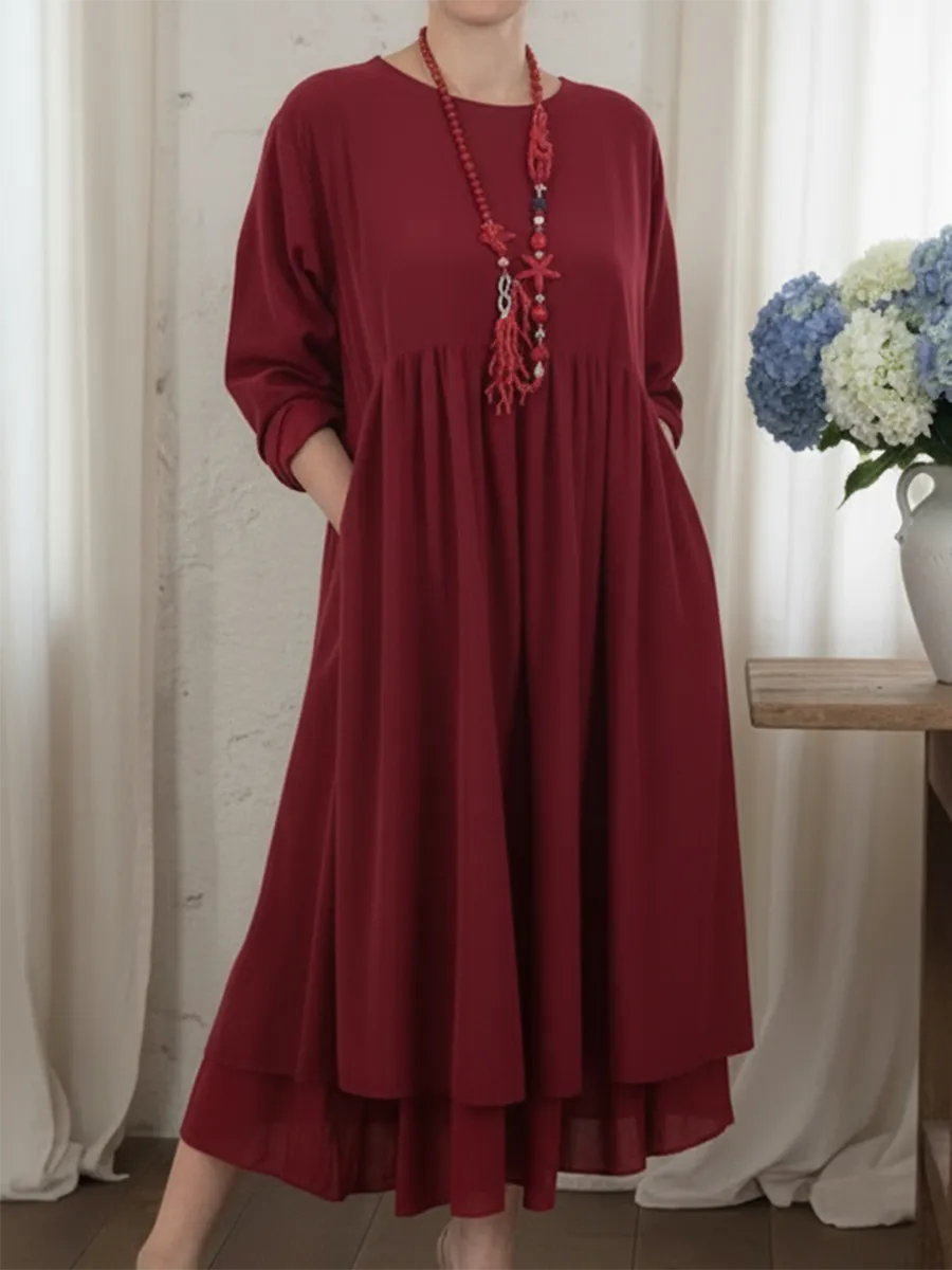 Melvaria | Relaxed Midi Dress - Image 3