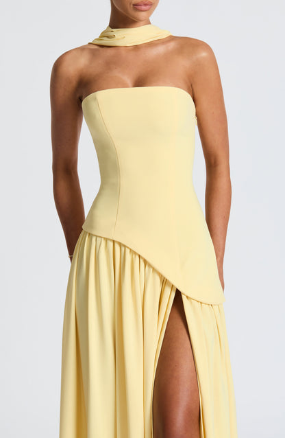 Strapless Maxi Dress in Lightweight Fabric for Summer Events and Casual Outings - Image 4