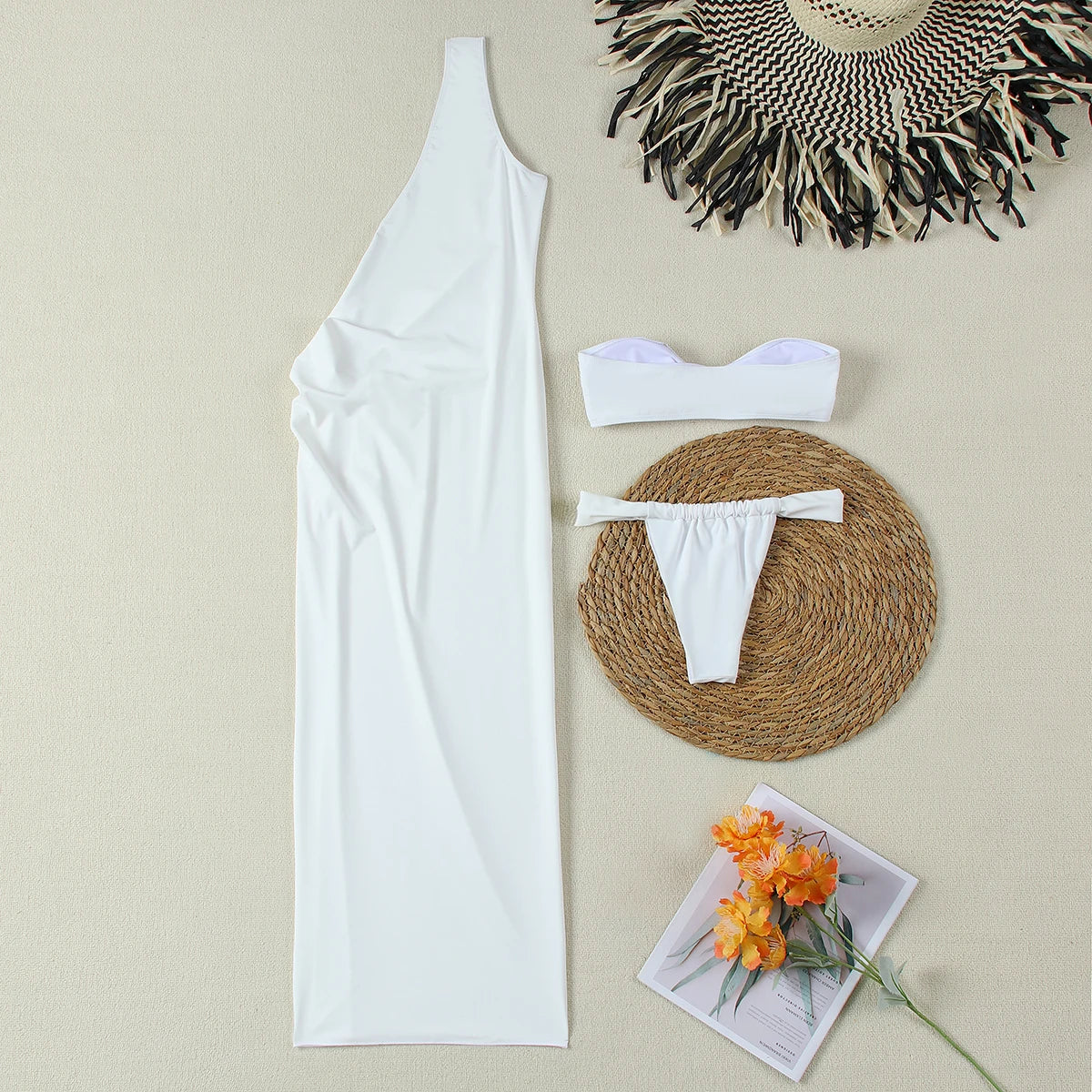 Women's Two-Piece Swim Set - Comfortable Fabric - Stylish Swimsuit for Beach and Pool Wear - Image 7