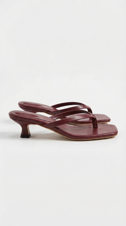 Thong Kitten Heeled Sandals for Women - Stylish and Comfortable Footwear - Image 13