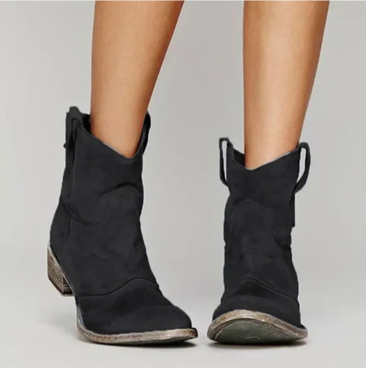 Roselle | Elegant suede western boots for a stylish look - Image 4
