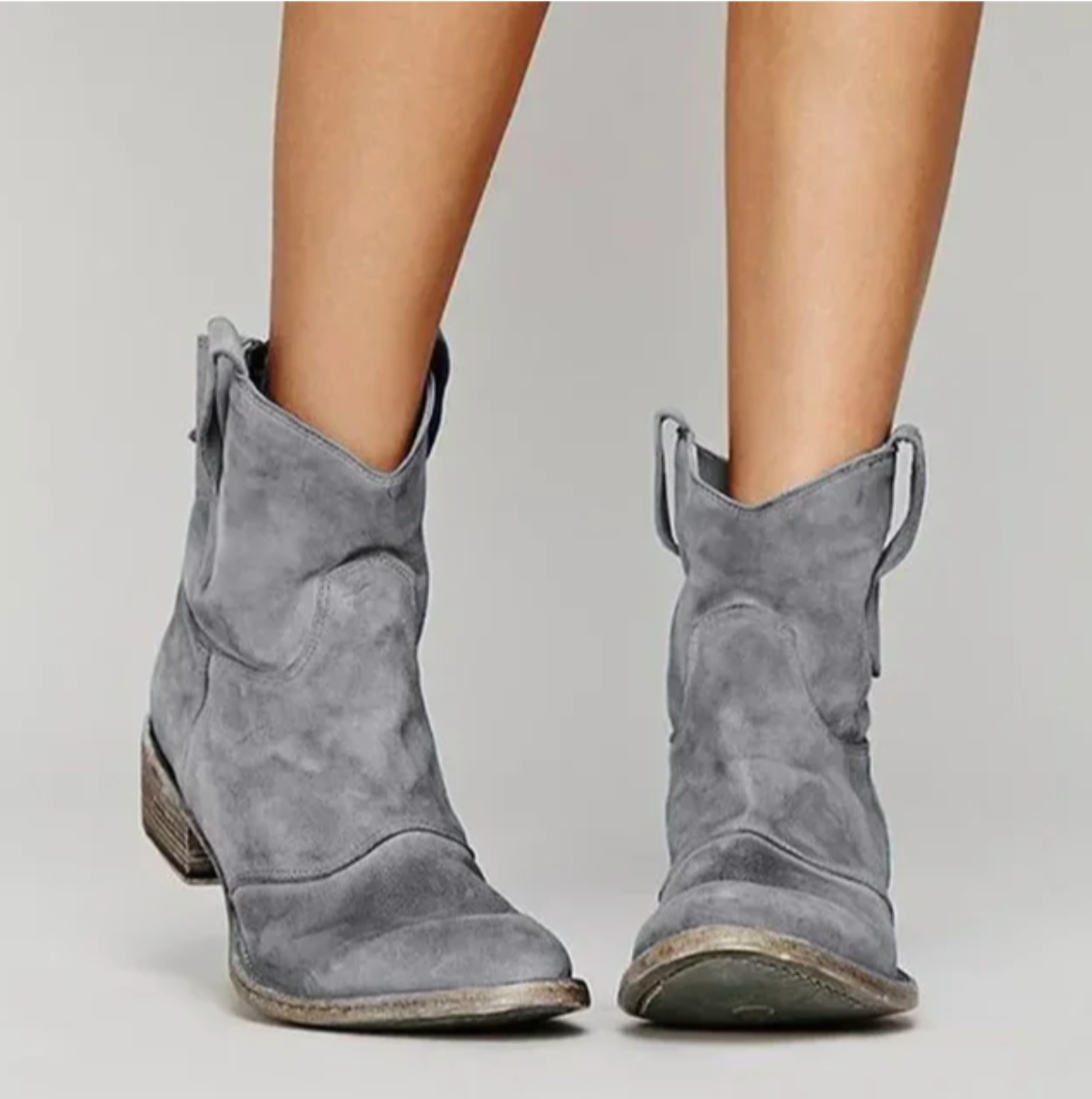 Roselle | Elegant suede western boots for a stylish look - Image 5