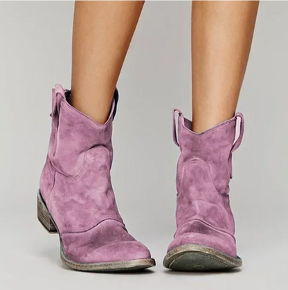 Roselle | Elegant suede western boots for a stylish look - Image 6