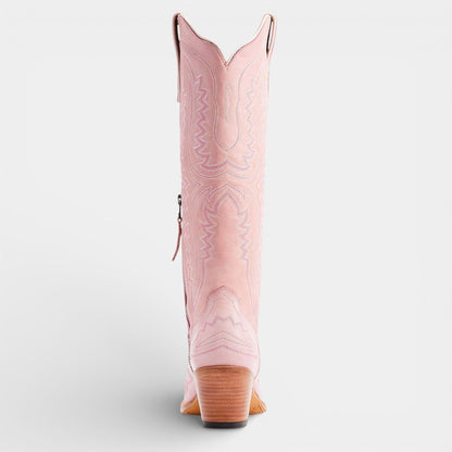 Knee High Vegan Leather Cowboy Boots for Women - Western Block Heel Design for Casual Wear - Image 6