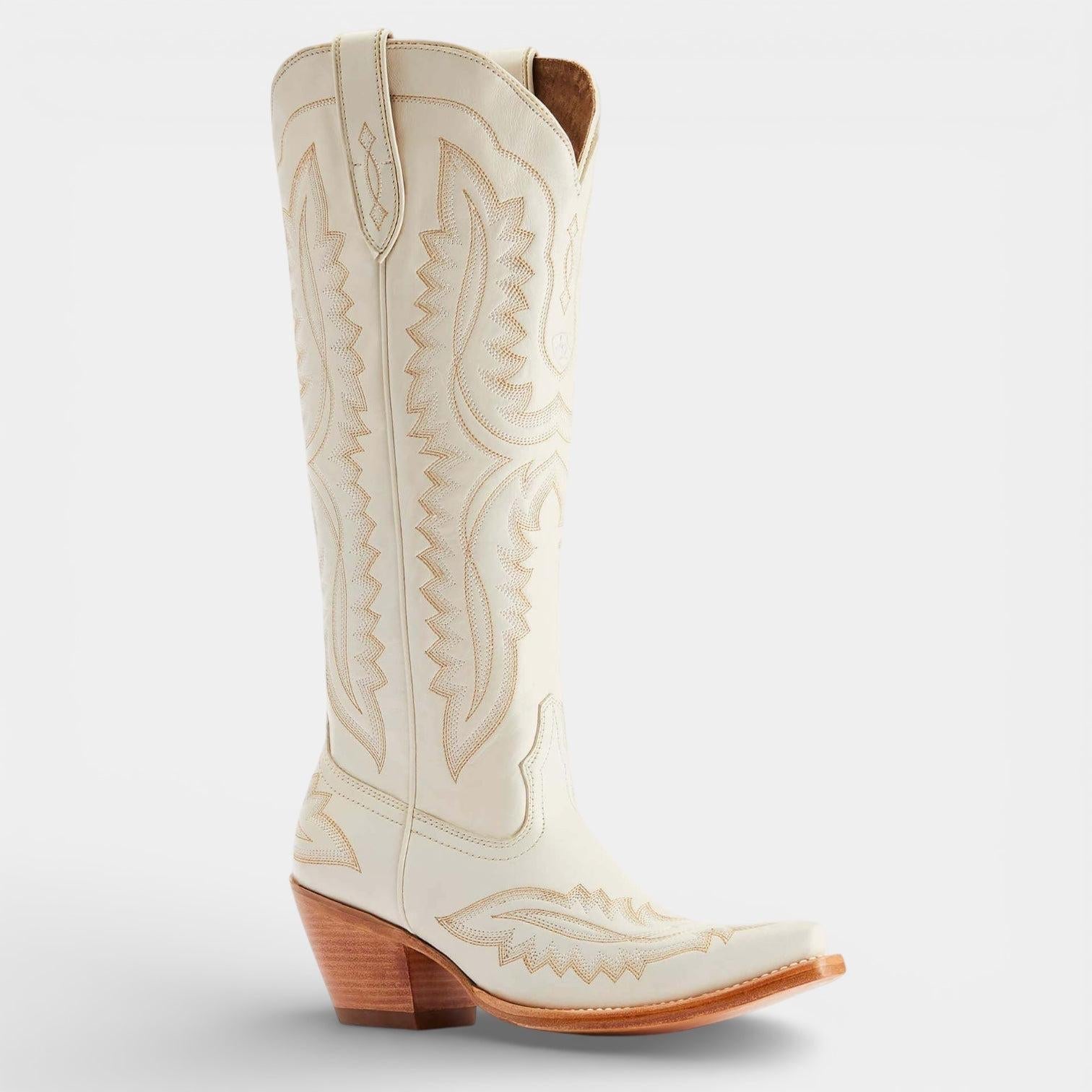 Knee High Vegan Leather Cowboy Boots for Women - Western Block Heel Design for Casual Wear - Image 17