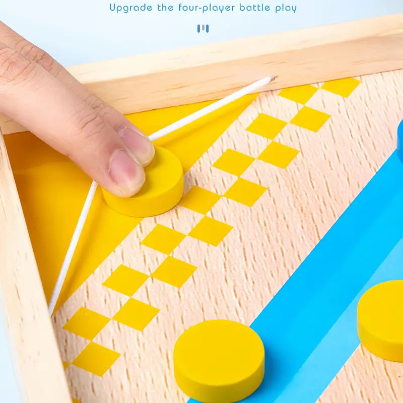 Wooden Fast Sling Puck Game | Tabletop Family Board Game-Board Game-Sasha Sydney